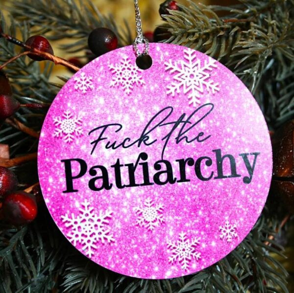 Taylor Swift-Inspired Ornament Set – Fuck the Patriarchy, Lover House, and Saint Swift Ornaments - Image 6