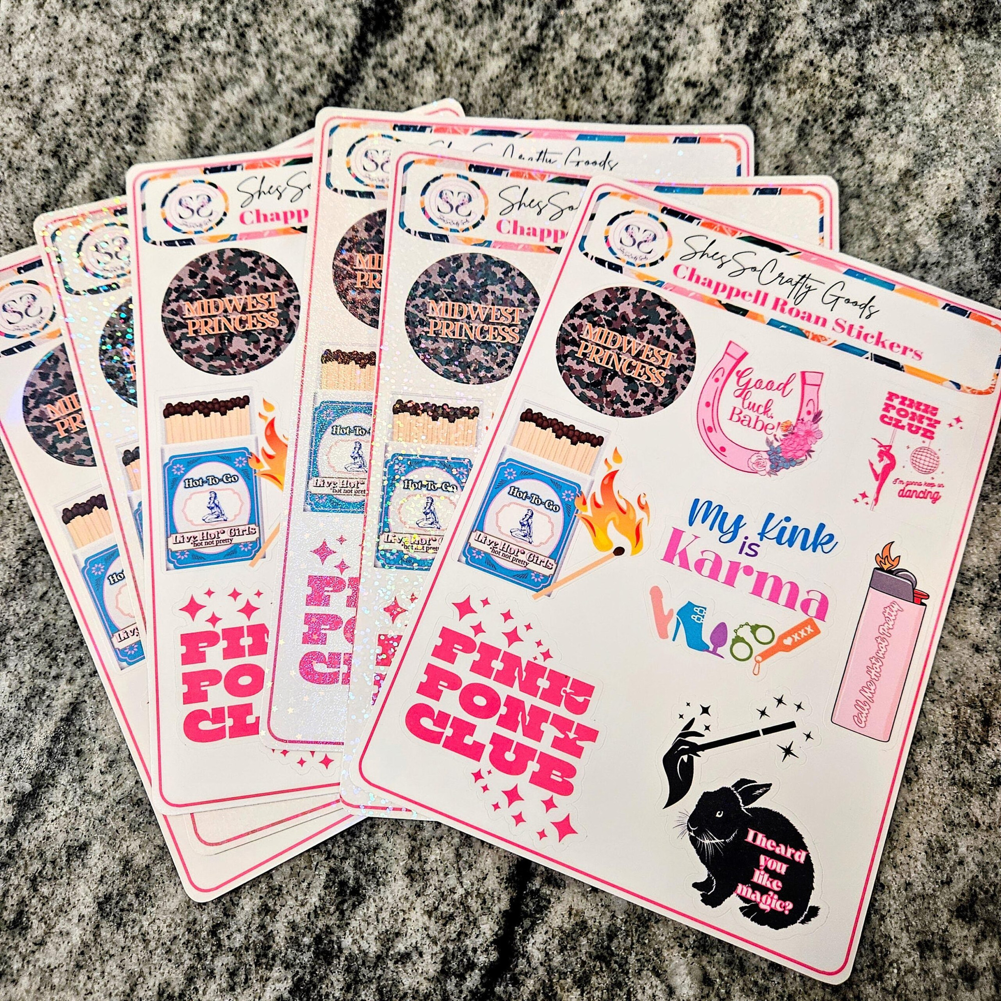 Chappell Roan Sticker Sheet - Your Choice of Matte, Holographic, or Sparkle