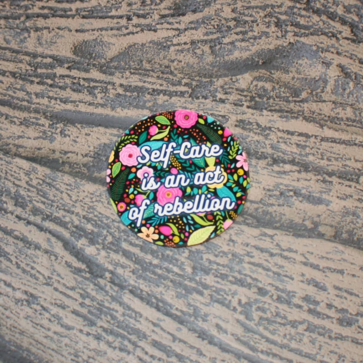 Floral Self Care Sticker