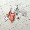Custom Showgirl Era Bodysuit Keychain – Personalized Glitter Resin Bag Charm With Engraved Quote – Keychains – Handmade By Shessocrafty Goods
