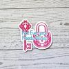 Boundaries And Consent Sticker – Key &Amp; Lock Design, Waterproof Vinyl Decal