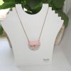Handmade Concrete Pendant Necklace: Pink Abalone &Amp; Rose Gold – Jewelry – Handmade By Shessocrafty Goods