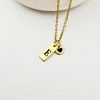 Minimalist Initial Necklace – Custom Heart Accent Pendant | 18K Gold Plated Stainless Steel – Jewelry – Handmade By Shessocrafty Goods