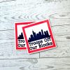 Chicago Protest Sticker: Troops Off Our Blocks - Vinyl Activist Decal – Stickers – Handmade By Shessocrafty Goods