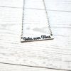 Votes Over Vibes Necklace • Satin Stainless Steel, Social Justice Gift – Jewelry – Handmade By Shessocrafty Goods