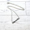 Votes Over Vibes Necklace • Satin Stainless Steel, Social Justice Gift – Jewelry – Handmade By Shessocrafty Goods