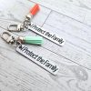 I Protect The Family Keychain • Stainless Steel Bar With Tassel – Keychains – Handmade By Shessocrafty Goods