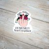 Floral Middle Finger Sticker - Defiant Sassy Vinyl Decal – Say It Louder – Handmade by ShesSoCrafty Goods
