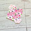 il_fullxfull.7581638940_h5nv-1 Floral 'Absolutely Not' Vinyl Sticker: Waterproof Feminist Laptop Decal – Say It Louder – Handmade By Shessocrafty Goods