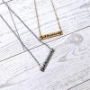 Fuck the Patriarchy Bar Necklace: Feminist Stainless Steel or Gold-Plated Jewelry – Jewelry – Handmade by ShesSoCrafty Goods