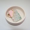 Handmade Concrete Pendant – Rose Gold Turquoise Inlay, Pink &Amp; Gold Accent – Jewelry – Handmade By Shessocrafty Goods