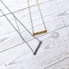 Fuck The Patriarchy Bar Necklace: Feminist Stainless Steel Or Gold-Plated Jewelry – Jewelry – Handmade By Shessocrafty Goods