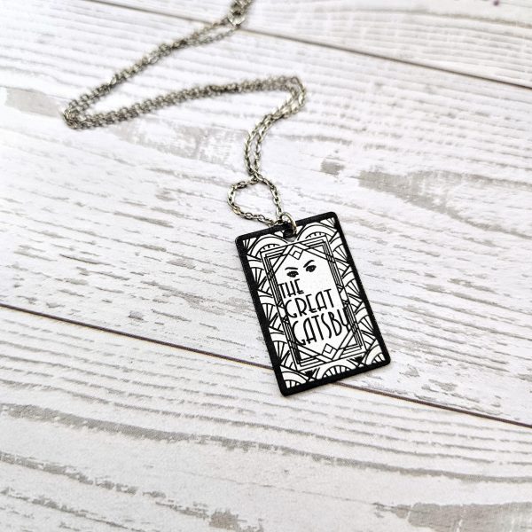 il_fullxfull.7581641878_bvyn Gatsby Book Necklace – Mirror Polish Stainless Steel Literary Pendant – Bookish – Handmade By Shessocrafty Goods