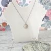 Lettered Olive Shell Necklace: Silver Chrome Tip, Coastal Pendant – Jewelry – Handmade By Shessocrafty Goods