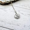 Engraved Scallop Shell Necklace – Stainless Steel (Take Me To The Sea) – Jewelry – Handmade By Shessocrafty Goods