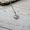 Engraved Scallop Shell Necklace – Stainless Steel (Take Me To The Sea) – Jewelry – Handmade By Shessocrafty Goods