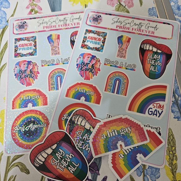 il_fullxfull.7581644736_nfpw Rainbow Tongue Pride Sticker: Slay Them All Vinyl Decal – Say It Louder – Handmade By Shessocrafty Goods
