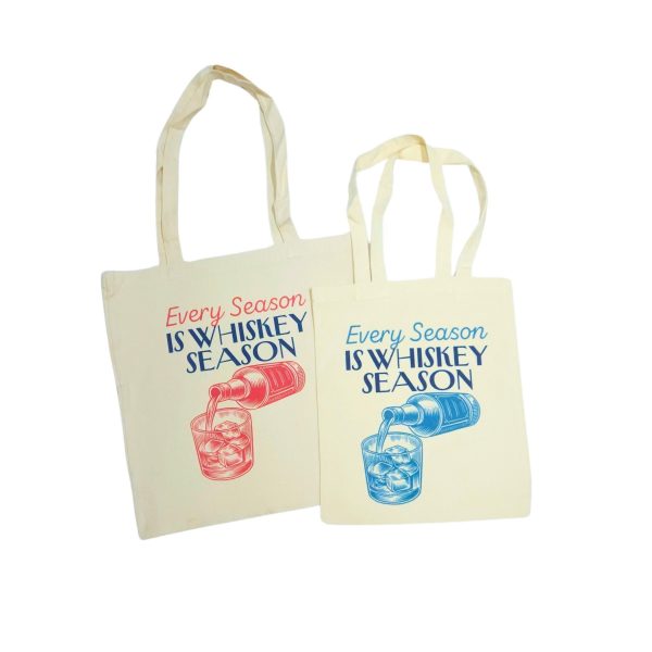 Retro Whiskey Season Tote Bag – Totes – Handmade By Shessocrafty Goods
