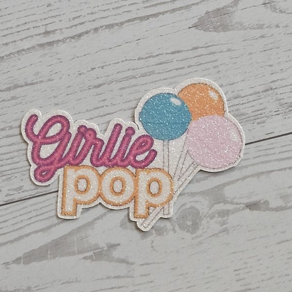Girlie Pop Lollipop Sticker: Holographic, Glitter, Or Matte – Stickers – Handmade By Shessocrafty Goods