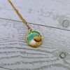 Handmade Seashell Pendant Necklace – Ocean Resin Coastal Jewelry – Beach Gift For Her – Jewelry – Handmade By Shessocrafty Goods