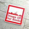 Dc Skyline Protest Sticker: Troops Off Our Blocks Vinyl Decal – Stickers – Handmade By Shessocrafty Goods