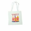 Retro Liquor Bottle Print Tote Bag: Vintage Vibes, Reusable Canvas – Totes – Handmade By Shessocrafty Goods