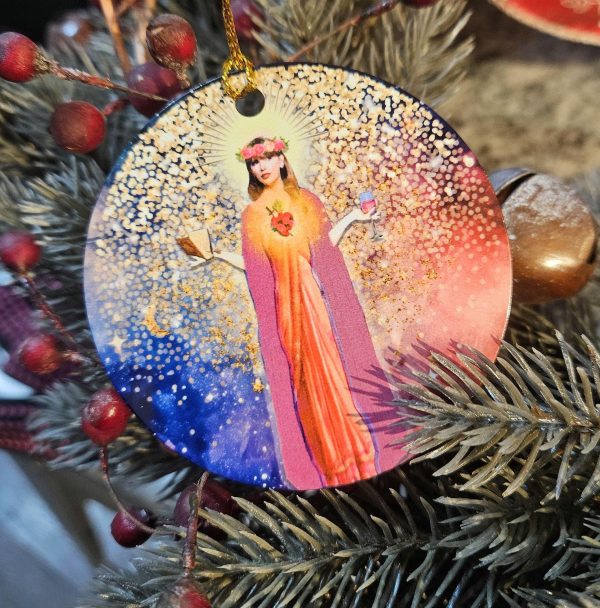 il_fullxfull.7581650868_hbqz-1 Saint Swift Christmas Ornament: Taylor Holiday Decor – Stickers – Handmade By Shessocrafty Goods
