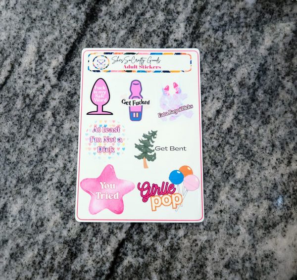 il_fullxfull.7581651354_nmuh Sassy Adult Sticker Sheet – Mature Humor, Planner Stickers (Kiss Cut) – Say It Louder – Handmade By Shessocrafty Goods
