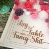 Floral Resin Tray: Pink, White &Amp; Rose Gold - Decorative Centerpiece – Decorative Trays – Handmade By Shessocrafty Goods