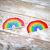 A Bit Gay Pride Sticker, LGBTQ+ Holographic Laptop Decal, Queer Joy Coming Out Gift – Say It Louder – Handmade by ShesSoCrafty Goods