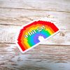 il_fullxfull.7581652804_45fr A Bit Gay Pride Sticker, Lgbtq+ Holographic Laptop Decal, Queer Joy Coming Out Gift – Say It Louder – Handmade By Shessocrafty Goods