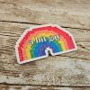 il_fullxfull.7581653008_tk0d A Bit Gay Pride Sticker, Lgbtq+ Holographic Laptop Decal, Queer Joy Coming Out Gift – Say It Louder – Handmade By Shessocrafty Goods