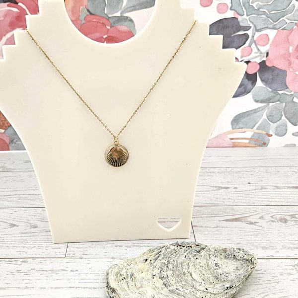 il_fullxfull.7581653046_t6bi Real Scallop Shell Necklace – 18K Gold Plated Coastal Pendant, Beach Jewelry – Jewelry – Handmade By Shessocrafty Goods