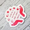 God Is A Woman And She'S Tired – Feminist Celestial Vinyl Sticker (Matte Or Holo Dot) – Say It Louder – Handmade By Shessocrafty Goods