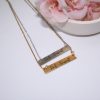 Anti-Fascist Bar Necklace, Stainless Steel Resistance Jewelry - Activist Gift, Leftist Political Pendant, Punk Engraved Charm – Jewelry – Handmade By Shessocrafty Goods
