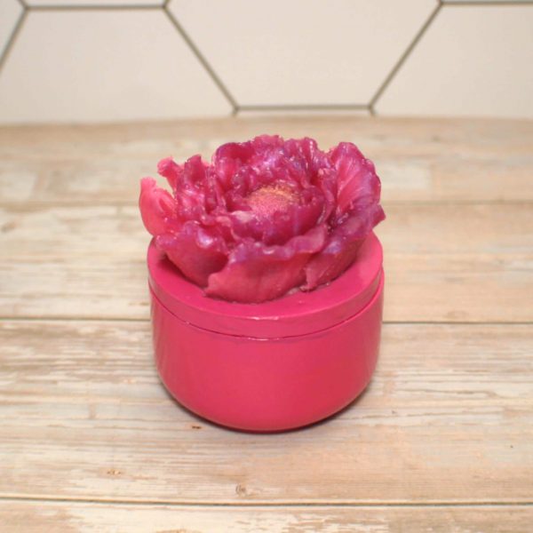Floral Ring Box With Lid - Decorative Jewelry Storage - Concrete Stash Box – Home Decor – Handmade By Shessocrafty Goods