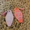 il_fullxfull.7581659830_2c1f-1 Slay All Day Motel Keychain: 3D Printed Pink Bag Charm – Keychains – Handmade by ShesSoCrafty Goods