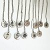Birth Flower Necklace – Stainless Steel Layering Pendant - Your Choice – Jewelry – Handmade By Shessocrafty Goods