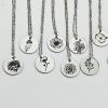 Birth Flower Necklace – Stainless Steel Layering Pendant - Your Choice – Jewelry – Handmade By Shessocrafty Goods