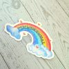 Perimenopause Holographic Rainbow Sticker - Sassy Mental Health Decal – Stickers – Handmade by ShesSoCrafty Goods
