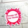 il_fullxfull.7581661658_2u98-1 Baltimore Skyline Protest Sticker: Troops Off Our Blocks Vinyl Decal – Stickers – Handmade By Shessocrafty Goods