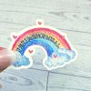 Perimenopause Holographic Rainbow Sticker - Sassy Mental Health Decal – Stickers – Handmade By Shessocrafty Goods