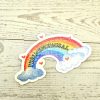 Perimenopause Holographic Rainbow Sticker - Sassy Mental Health Decal – Stickers – Handmade By Shessocrafty Goods