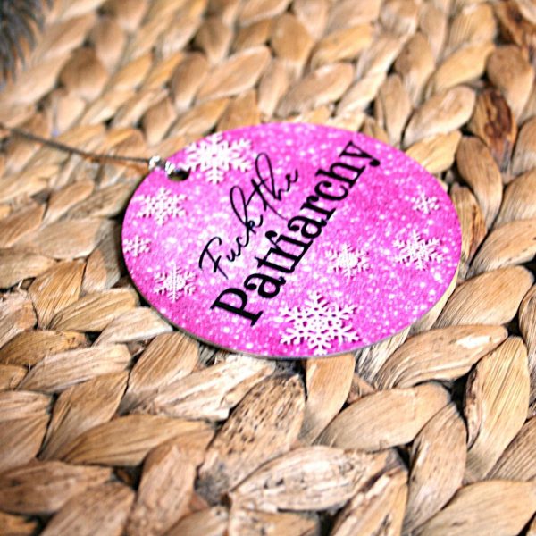 il_fullxfull.7581663956_n91s Fuck The Patriarchy Christmas Ornament - All Too Well - Ts Inspired Feminist Ornament – Ornaments – Handmade By Shessocrafty Goods