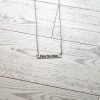 Fear No Man Necklace – Feminist Jewelry Gift – Stainless Steel Bar Pendant With Black Engraving – Jewelry – Handmade By Shessocrafty Goods