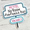 No Room For Fragile Egos Sticker: Retro Motel Sign, Feminist Vinyl Decal – Say It Louder – Handmade By Shessocrafty Goods