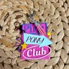 Pink Pony Club Sign Keychain: Hand-Painted Weho Bag Tag – Keychains – Handmade By Shessocrafty Goods