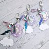 il_fullxfull.7581668280_3x7w Opalite Bag Charm | Glow In The Dark Lightning Strike Keychain | Custom Engraved Gift – Keychains – Handmade By Shessocrafty Goods