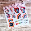 Pride Sticker Sheet: 11-Pack Vinyl Gay Pride Decals (Matte Or Holo) – Say It Louder – Handmade By Shessocrafty Goods