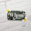 il_fullxfull.7581669160_ikgi-1 Floral Feminist Vinyl Sticker: Botanical Gothic Laptop Decal – Say It Louder – Handmade By Shessocrafty Goods